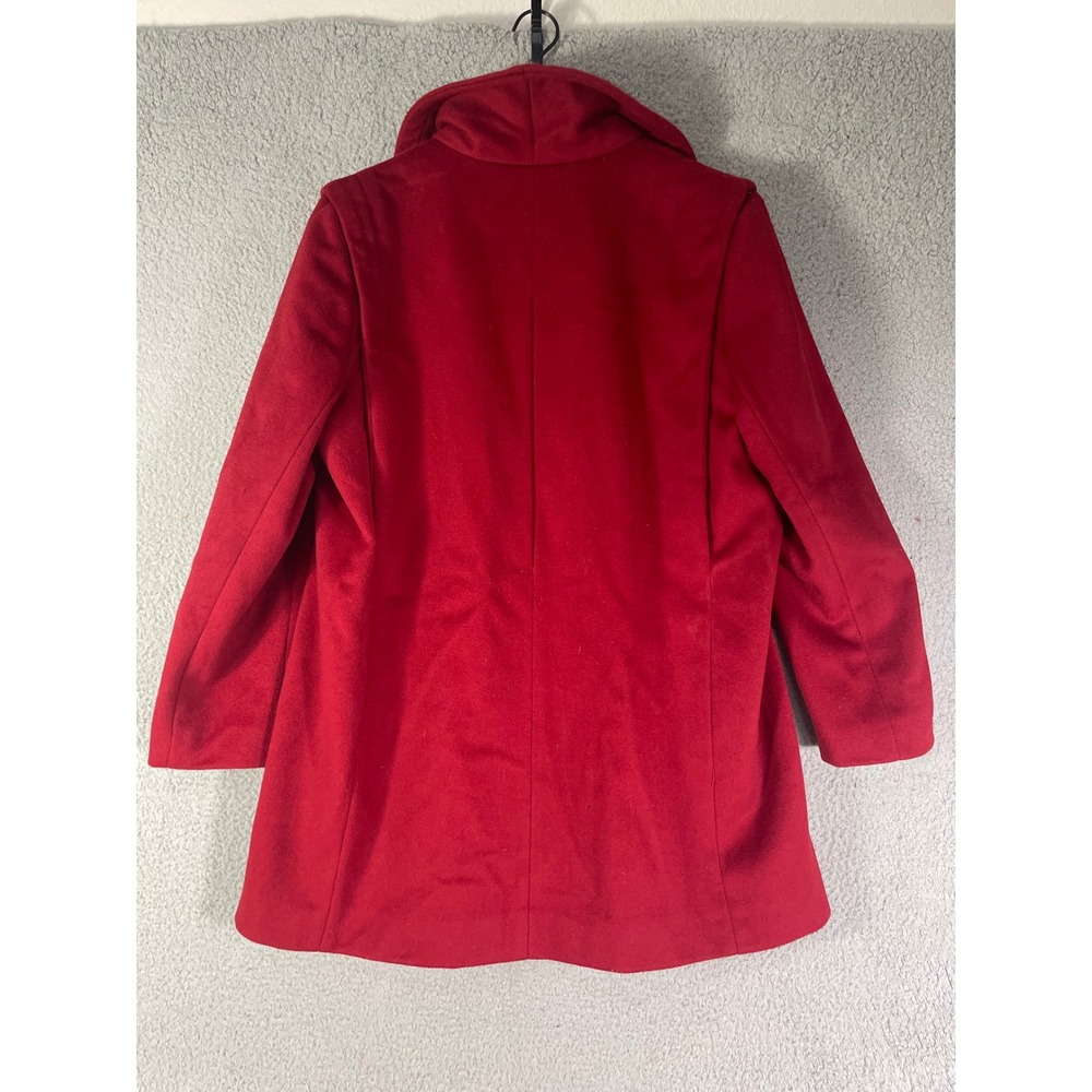 Worumbo 100% Wool Blazer Red Womens Vintage Coat Jacket Tailored USA M/L - Picture 7 of 13
